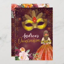 Rot und Gold mexikanische Prinzessin Quinceañera z