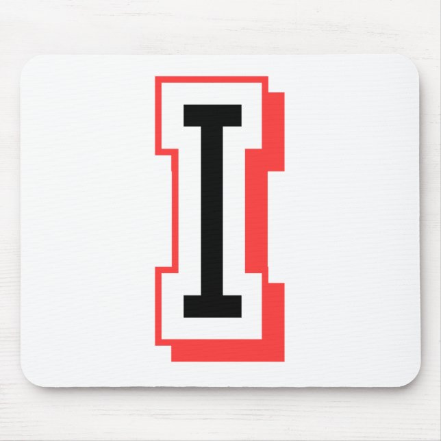 Rot und gotische Schrift I Mousepad (Vorne)