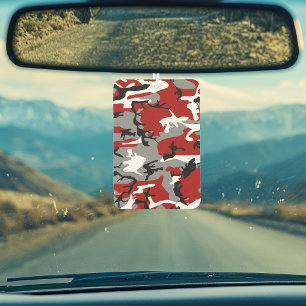 Rot und Grau Camouflage, Militär, Armee Autolufterfrischer