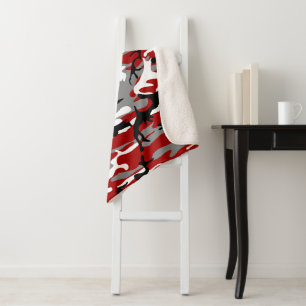 Rot und Grau Camouflage, Militär, Armee Sherpadecke