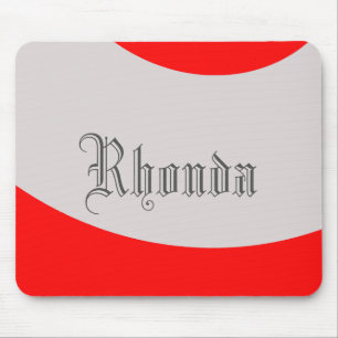 Rot und Grau Mousepad