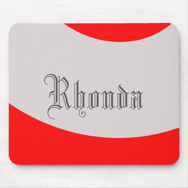 Rot und Grau Mousepad (Vorne)