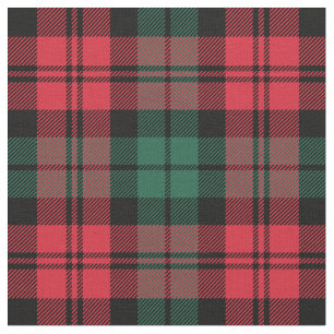 Rot und Grün Black Watch Tartan Karo Ferien Stoff