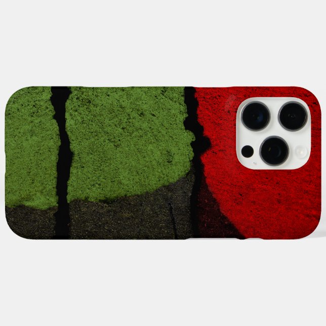 Rot und Grün Case-Mate iPhone Hülle (Rückseite (Horizontal))