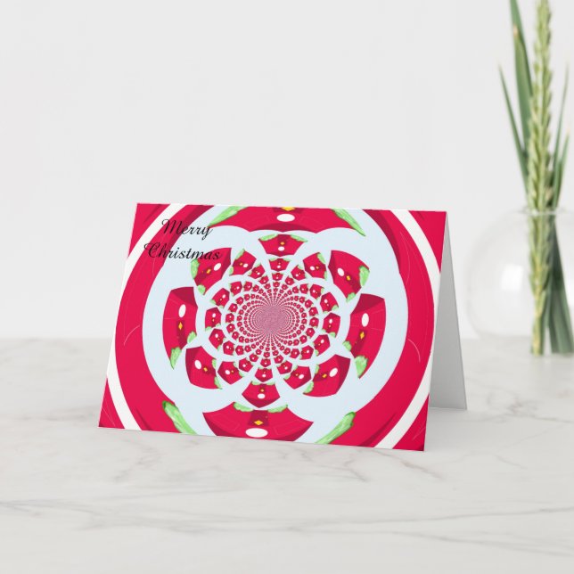 Rot und Grün des Fraktals Weihnachten (Vorderseite)