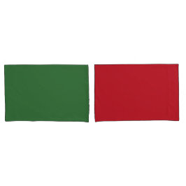 Rot und Grün farbig Kissenbezug