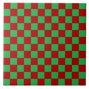 Rot und Grün Fliese