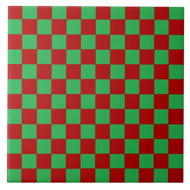 Rot und Grün Fliese (Vorderseite)