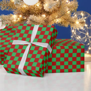 Rot und Grün Geschenkpapier