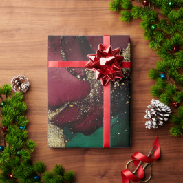 Rot und Grün Geschenkpapier
