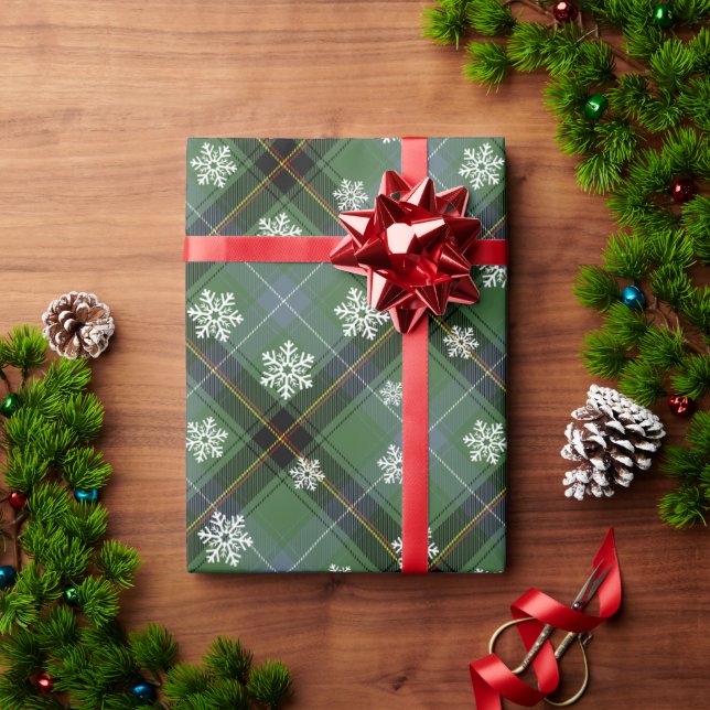 Rot und Grün Geschenkpapier (Feiertagsgeschenk)