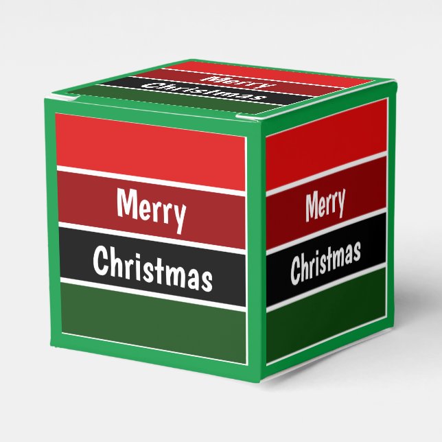 Rot und Grün Geschenkschachtel (Vorderseite)