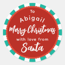 Rot und grün gestreift Von der Weihnachtsmarke