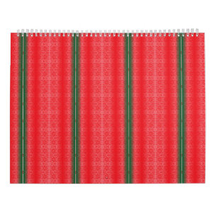 rot und grün gestreiften Hintergrund Kalender