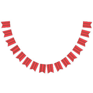 rot und grün gestreiften Hintergrund Wimpelkette