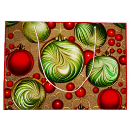 Rot und Grün Große Geschenktüte