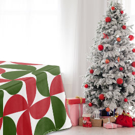 Rot und Grün Mitte Jahrhundert Modernes Muster Tischdecke