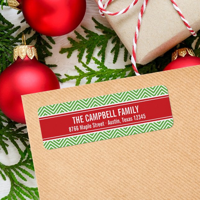 Rot und Grün Moderne Zickzack (Von Creator hochgeladen)