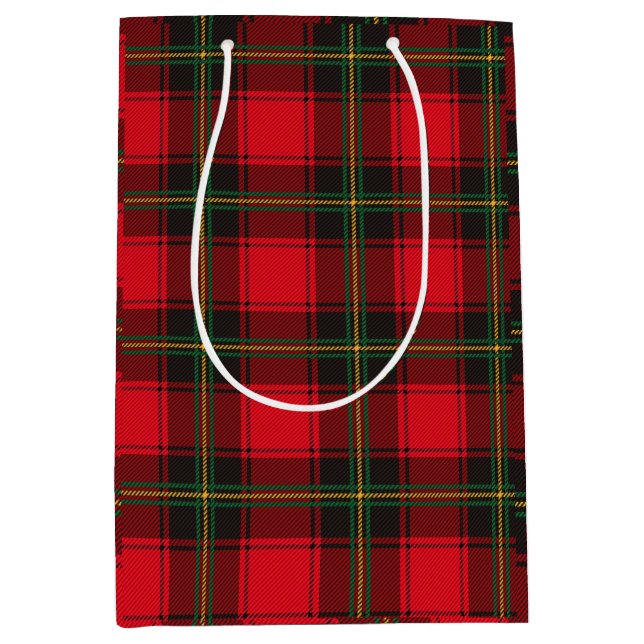 Rot und Grün Muster Mittlere Geschenktüte (Vorderseite)