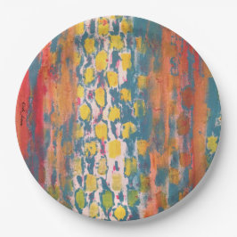 Rot und Grün Pappteller