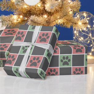Rot und grün Weihnachten Gestapelte Paarung Geschenkpapier