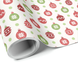 Rot und Grün Weihnachtsschmuck Muster Geschenkpapier