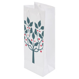 Rot- und Grünbeerbaum Geschenktüte Für Weinflaschen