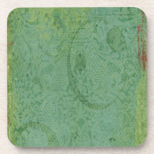 Rot und grüne Farbe auf Vintagem Hintergrund Abstr Untersetzer