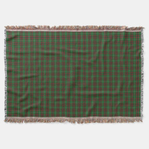 Rot und grüner Tartan-Keuchhuhn Decke