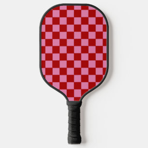 Rot und Heiß rosa überprüft Pickleball Schläger