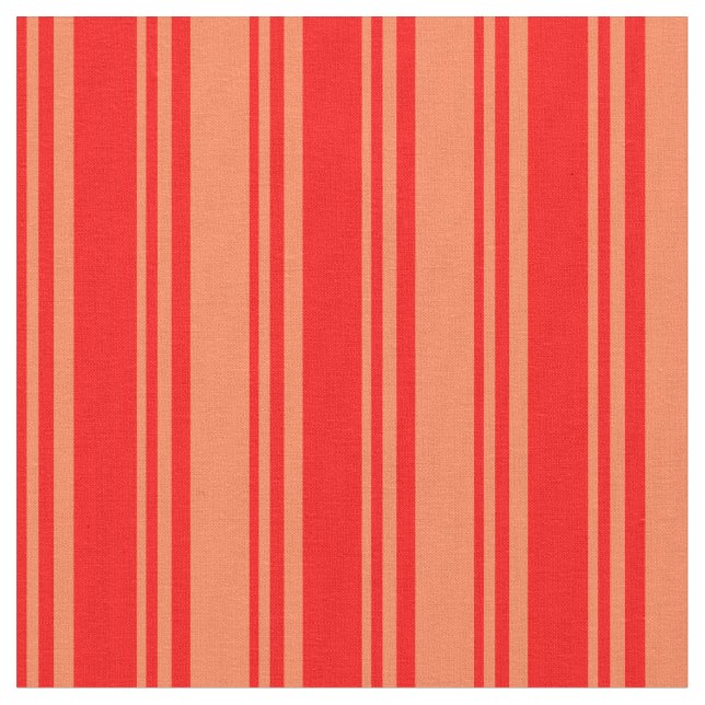 Rot- und Korallenmuster Stoff (Nahaufnahme)