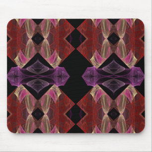 Rot und Lila Fraktal Mousepad
