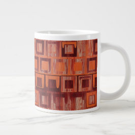 rot und orange abstrakt Jumbo-Tasse