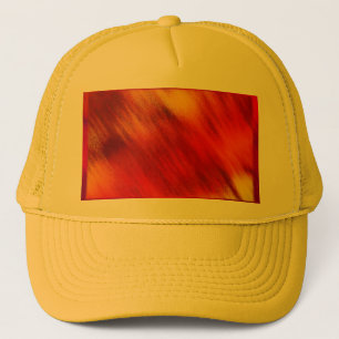 Rot und Orange Truckerkappe