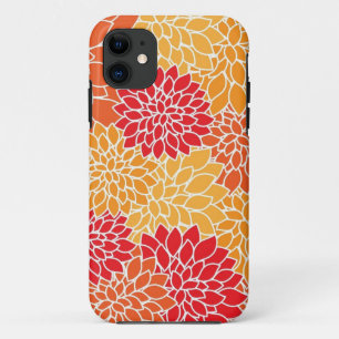 Rot und Orange vintage-orientalisches florales Des Case-Mate iPhone Hülle