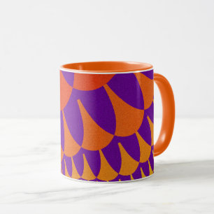 Rot und Orangen Tasse