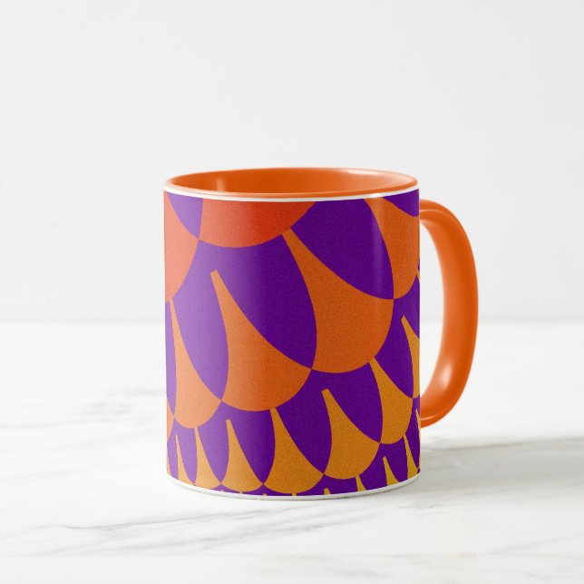 Rot und Orangen Tasse (VorderseiteRechts)