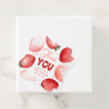 Rot und Rosa Erdbeere Vielen Dank