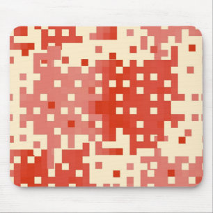 Rot- und rosa Pixel-Muster Mousepad