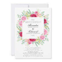 Rot und Rosa Rose, Gartenhochzeit