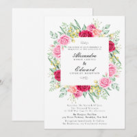 Rot und Rosa Rose, Gartenhochzeit