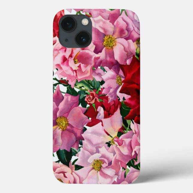 Rot und Rosa Rosen 2008 Case-Mate iPhone Hülle (Rückseite)