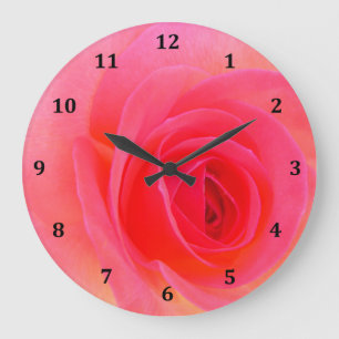 Rot und Rosa Uhr