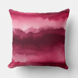 Rot und Rose abstrakt Kissen