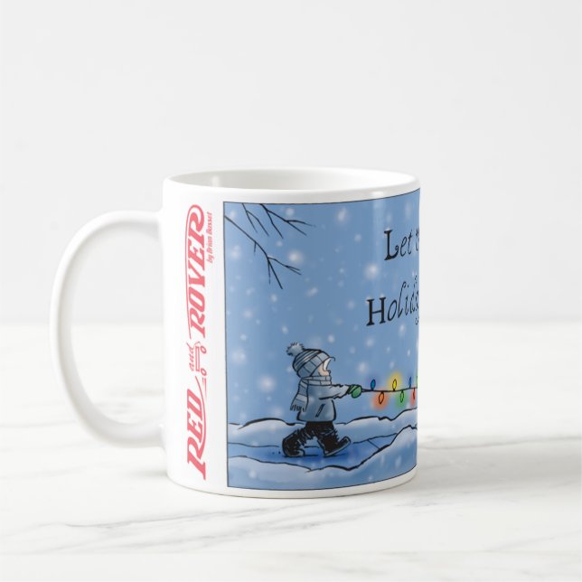 Rot und Rover Holiday Snow Walking Kaffeetasse (Links)