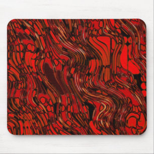 Rot und Schwarz Abstrakt Mousepad
