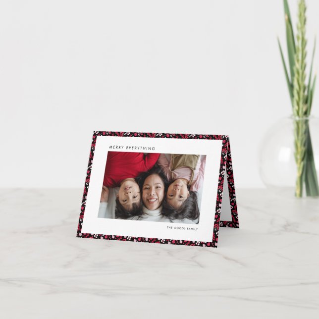 Rot und schwarz Bauernhof Klassische Weihnachten (Vorderseite)