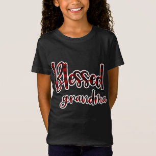 Rot und Schwarz Buffalo Kariert gesegnete Oma Matc T-Shirt