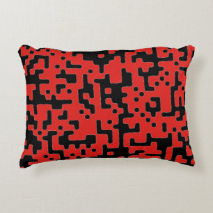 Rot und Schwarz Dekokissen