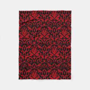 ROT-UND SCHWARZ-ENTWURF FLEECEDECKE